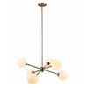 Image 1 : Empire Lighting 6 Light Pendant Brushed Bronze Finish