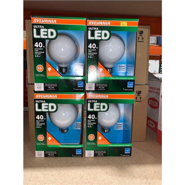 Sylvania Ultra LED 40w Replacement Using 40w Dimmable Lot of 4