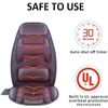 Image 2 : Snailax Massage Seat Cushion, Back Massage Chair Pad with Heat, Full Back and Thighs Massage with 10