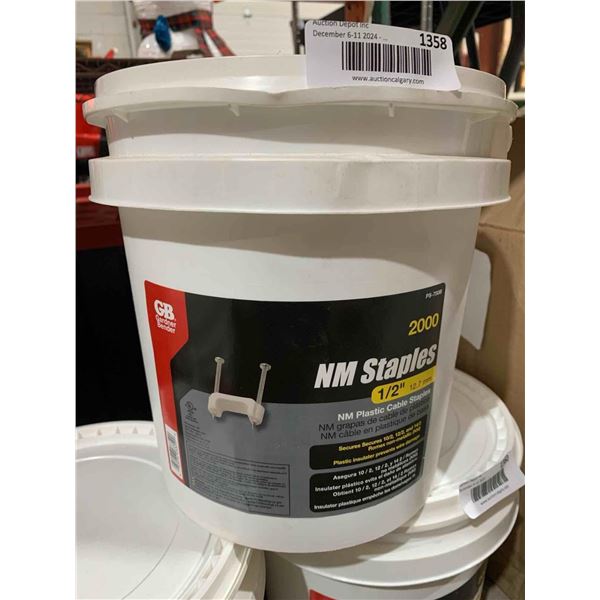 Gardner Bender 2000 NM Staples 1/2" Plastic Cable Staples