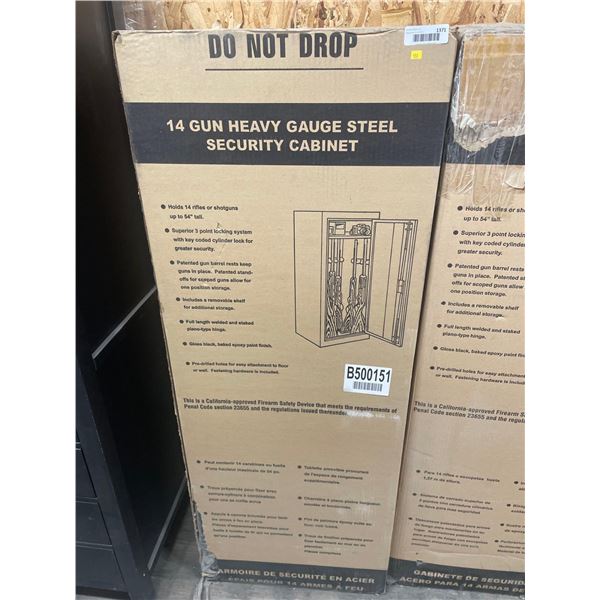 14 Gun Heavy Gauge Steel Security Cabinet