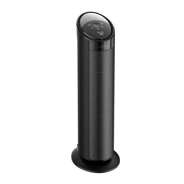 Lasko 22" Ceramic Tower Space Heater with Timer and Remote, CT22495, Black
