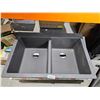 Image 2 : Frankie Brown Double Basin Sink  (DCG 620-37 3 1/2" NWK ND NOF GP)