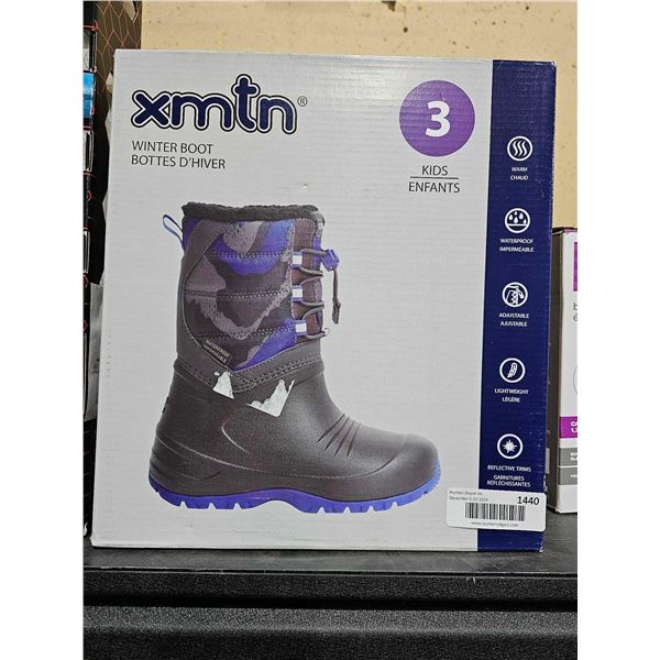 xmtn Youth Winter Boots - Size 3