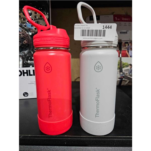 Lot of 2 ThermofFlask 16oz Insulated Water Bottles