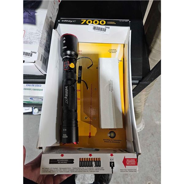 Infinity X1 7000 Lumens Rechargable Flashlight
