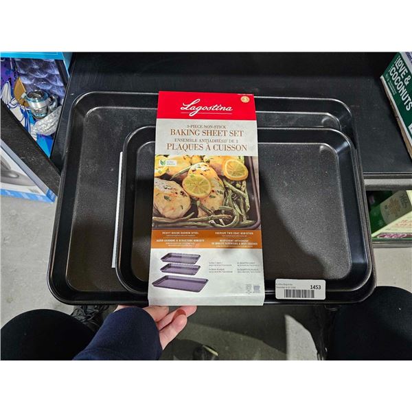 Lagostina 3 Pc Nonstick Baking Sheet Set