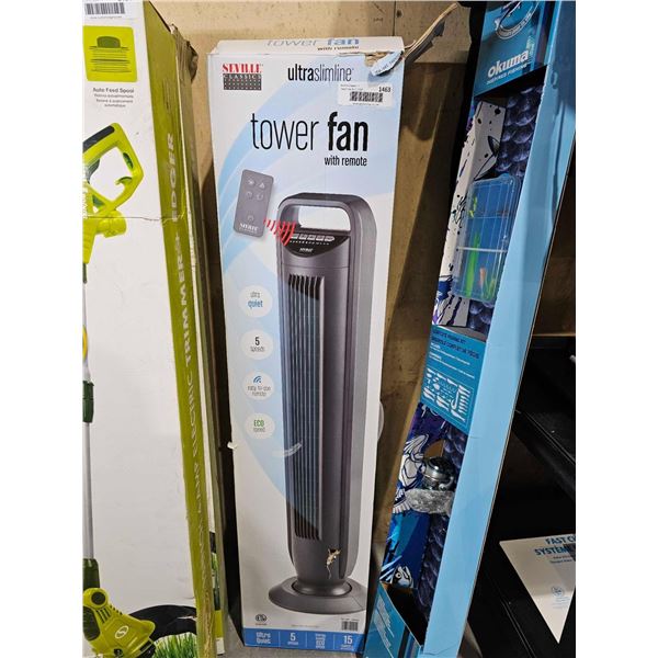 Seville Classics Ultra Slimline Tower Fan w/ Remote & Touch Control