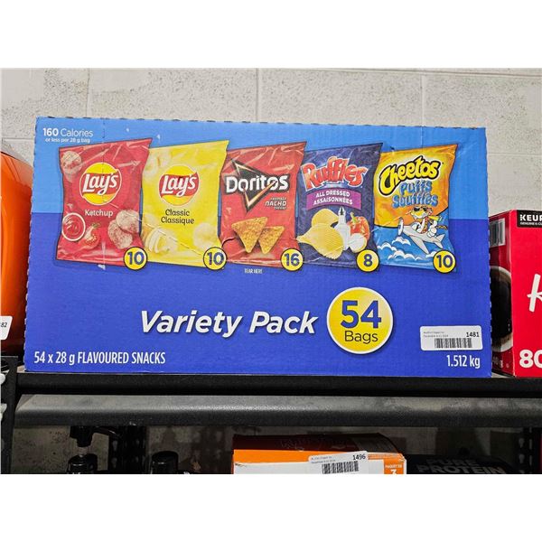 Frito Lay Variety Pack, 50 Bags 1.512 KG
