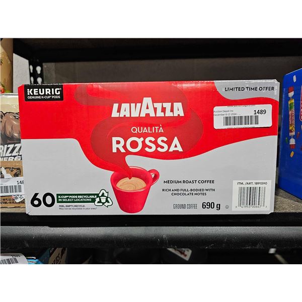 LavAzza Medium Roast Coffee (690g) 60 K-Cup Pods Recyclable