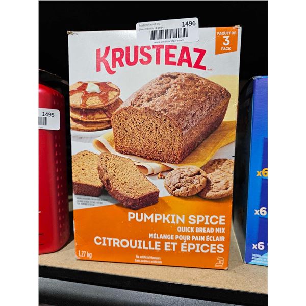 Krusteaz Pumpkin Spice Quick Bread Mix – 1.27kg