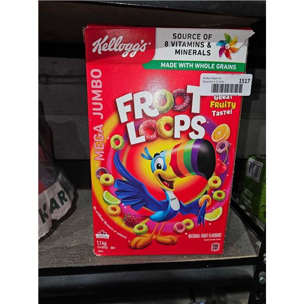Kellogg's Froot Loops Cereal 1.1 Kg