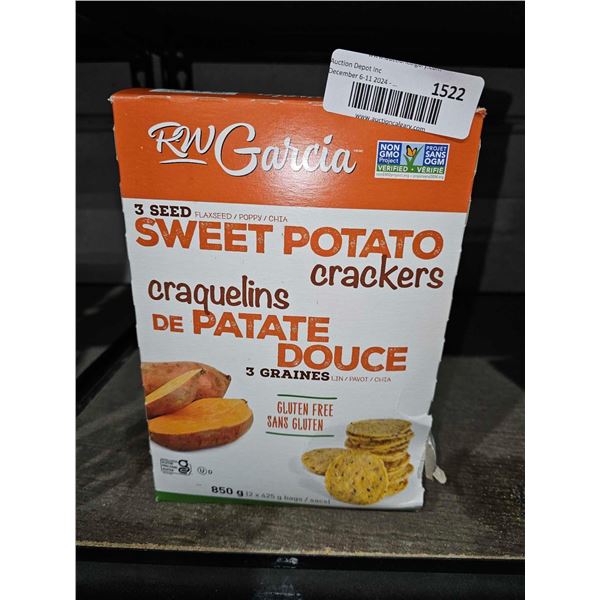 RW Garcia 3 Seed Sweet Potato Crackers 850g