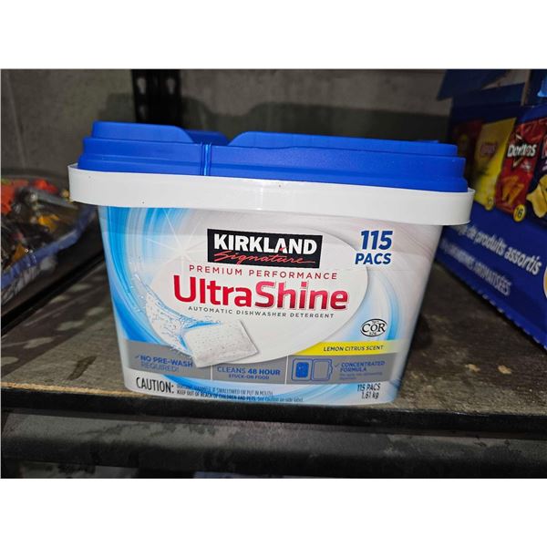 Kirkland Ultrashine Dishwasher Tabs 115 Count