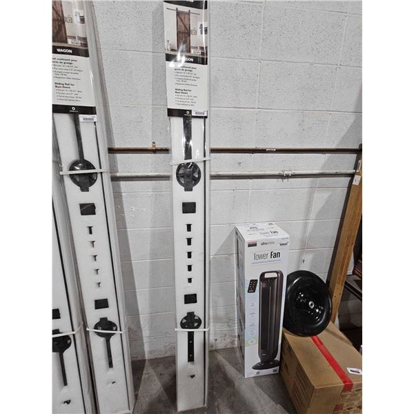 Mural Collection Bar Door Rail & Wheel System