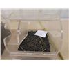 Image 8 : 3 Store Display Canisters with Nails (1) 20lbs 1'' Shingle Nails 