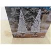 Image 2 : New Set of 2 Lighted Glitter Trees with LED Color Changing