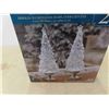 Image 2 : New Set of 2 Lighted Glitter Trees with LED Color Changing