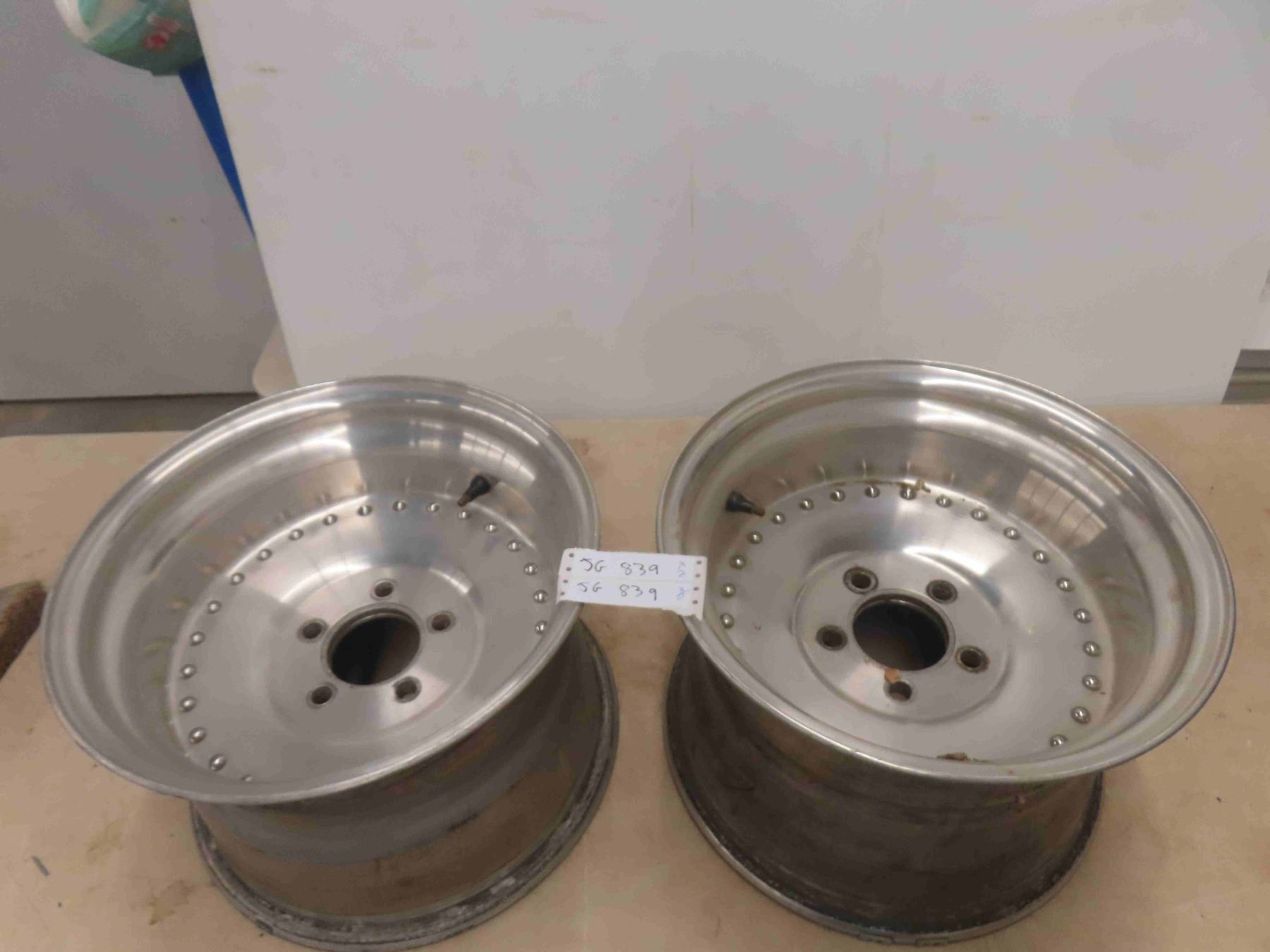 2 Centerline Aluminum Slick Rims 5 Bolt 15'' x 10''