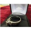 Image 8 : 14kt White Gold + Diamond Ring Size 6 , 4.6 Grams 