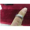 Image 7 : 14kt White Gold + Diamond Ring Size 8 1/2 , 2.3 Grams