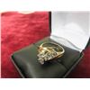Image 5 : 10kt Gold + Diamond Ring Size 6 , 3.6 Grams
