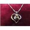 Image 2 : Sterling Silver 18'' Necklace with Pendant 3 Grams 