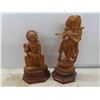 Image 2 : Room Décor : Wood Carved Figures, 2 Decorative Fans ,