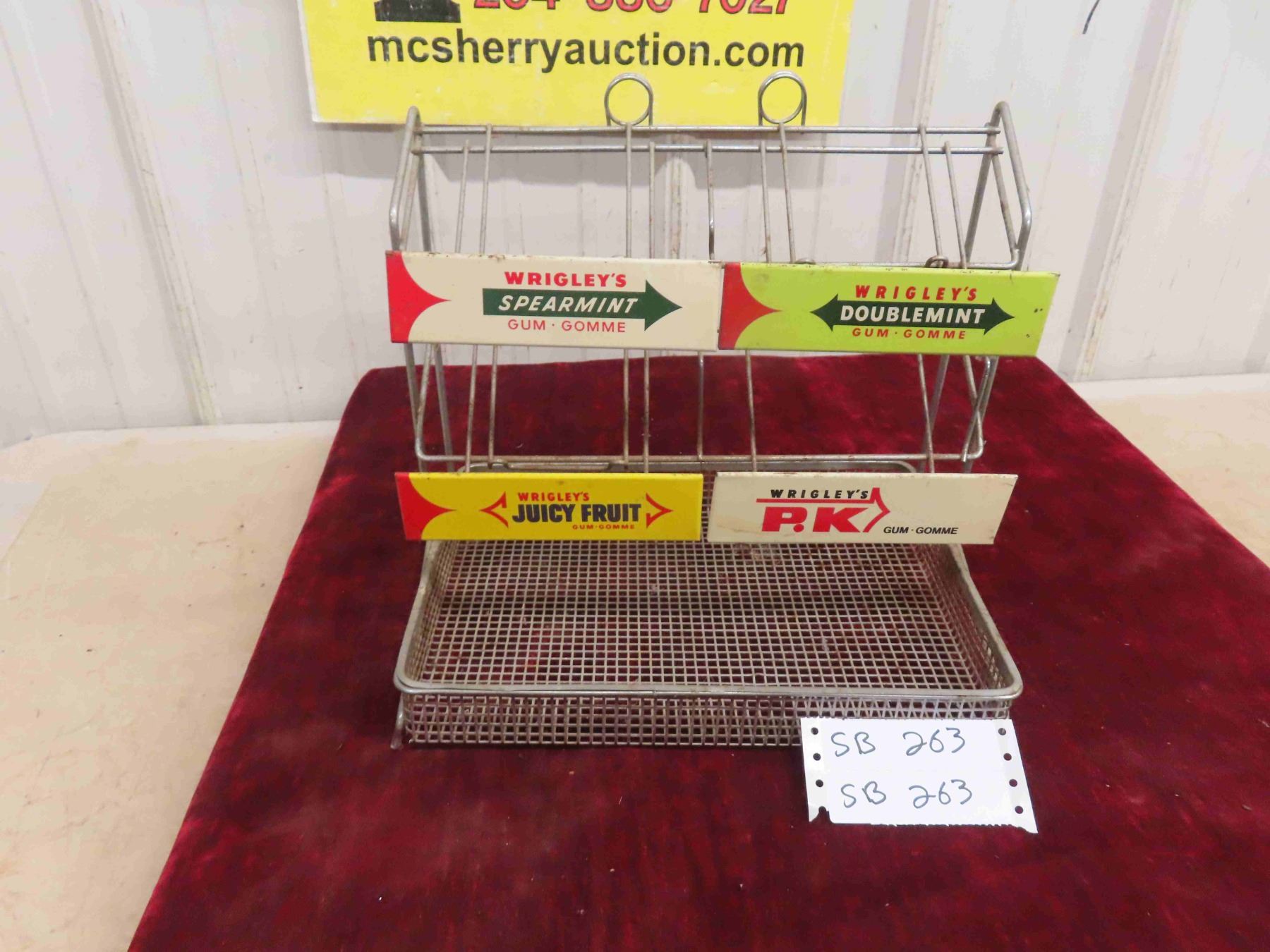 Wrigley Store Counter Gum Rack 11'' x 13'' x 9''
