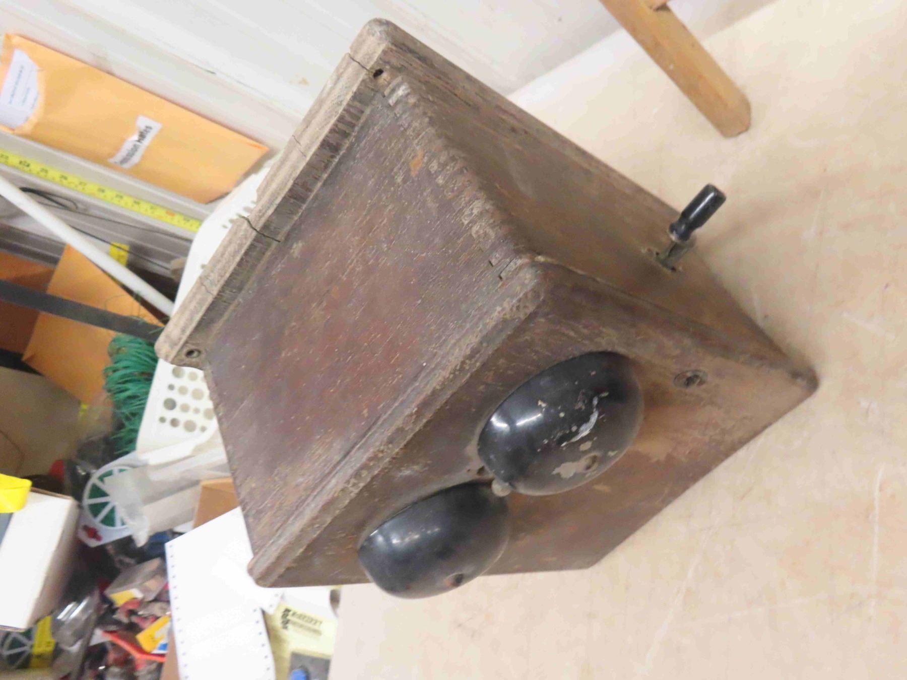 Washboard Ringer Washboard , Wood Telephone Ringer Box, Microscope/Survey