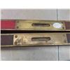 Image 3 : 2 Vintage Stanley Wood Levels 28'' + 30'' Long 