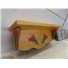 Image 3 : Wood Shelf 20'' x 5 1/2'' x 9'' H , Wood Crate 12'' x 16'' x 5'' 