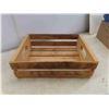 Image 8 : Wood Shelf 20'' x 5 1/2'' x 9'' H , Wood Crate 12'' x 16'' x 5'' 