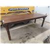 Image 1 : Solid Wood Plank Style Industrial-Look Table 90'' x 34'' x 31'' H 