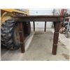 Image 2 : Solid Wood Plank Style Industrial-Look Table 90'' x 34'' x 31'' H 