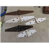 Image 2 : Antique Hinges Various Sizes, Cabinet Pulls, Casters, 12'' Heavy 