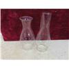 Image 8 : 2 Oil Lamps with Chimneys , 6 Extra Chimneys , 1 Aladdin Chimney 