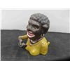 Image 6 : Dinah Mechanical Cast Iron Bank 5'' Tall 