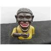 Image 7 : Dinah Mechanical Cast Iron Bank 5'' Tall 
