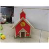 Image 2 : Vintage Fisher Price School House with Letter + Numbers with Tray ,