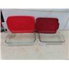 Image 1 : Anchor + Pyrex Cake Pans with Lids 