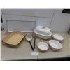 Image 1 : 9pcs Enamelware : Roaster, Bowls, Dippers & More
