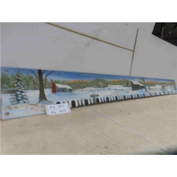 Hand Painted Saw Blade 61'' x 8'' 