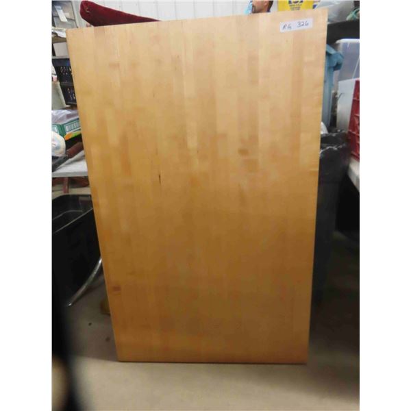 Butcher Block Counter Top 30 1/4'' D x 47 3/4'' L x 1 3/4'' Thick 
