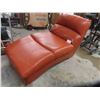 Image 1 : Leather/Leather-Like Chaise Lounger Approx. 66'' x 30'' 