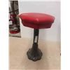 Image 2 : 2 Antique Cast Base Swivel Top Café Stools 21 1/2'' 