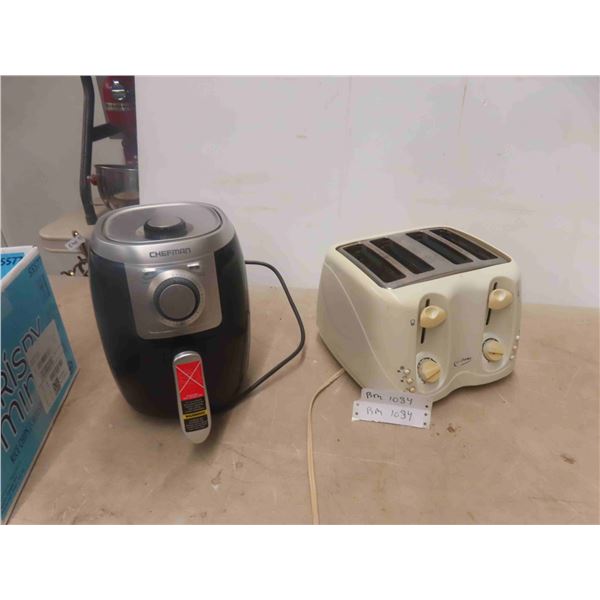 Chefman Air Fryer , Betty Crocker 4 Way Toaster