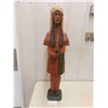 Image 1 : Wood Carved Chief 42'' Tall Country Accents John Reid 