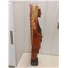 Image 8 : Wood Carved Chief 42'' Tall Country Accents John Reid 
