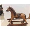 Image 2 : Antique Gliding Wood Rocking Horse 24'' x 27'' x 8'' 